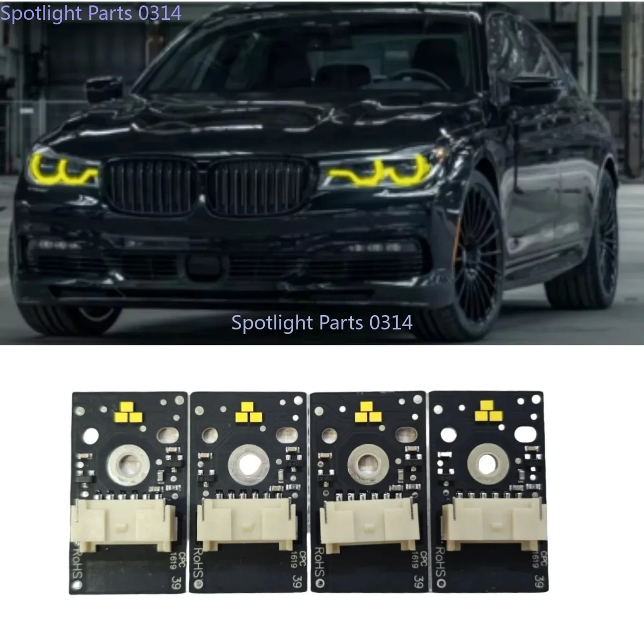 

НОВЫЙ 63117440360 для BMW 7 серии G11 G12 2016 2017 2018 1 комплект НОВЫЙ светодиодный модуль фар DRL Модуль вождения лимонно-желтый