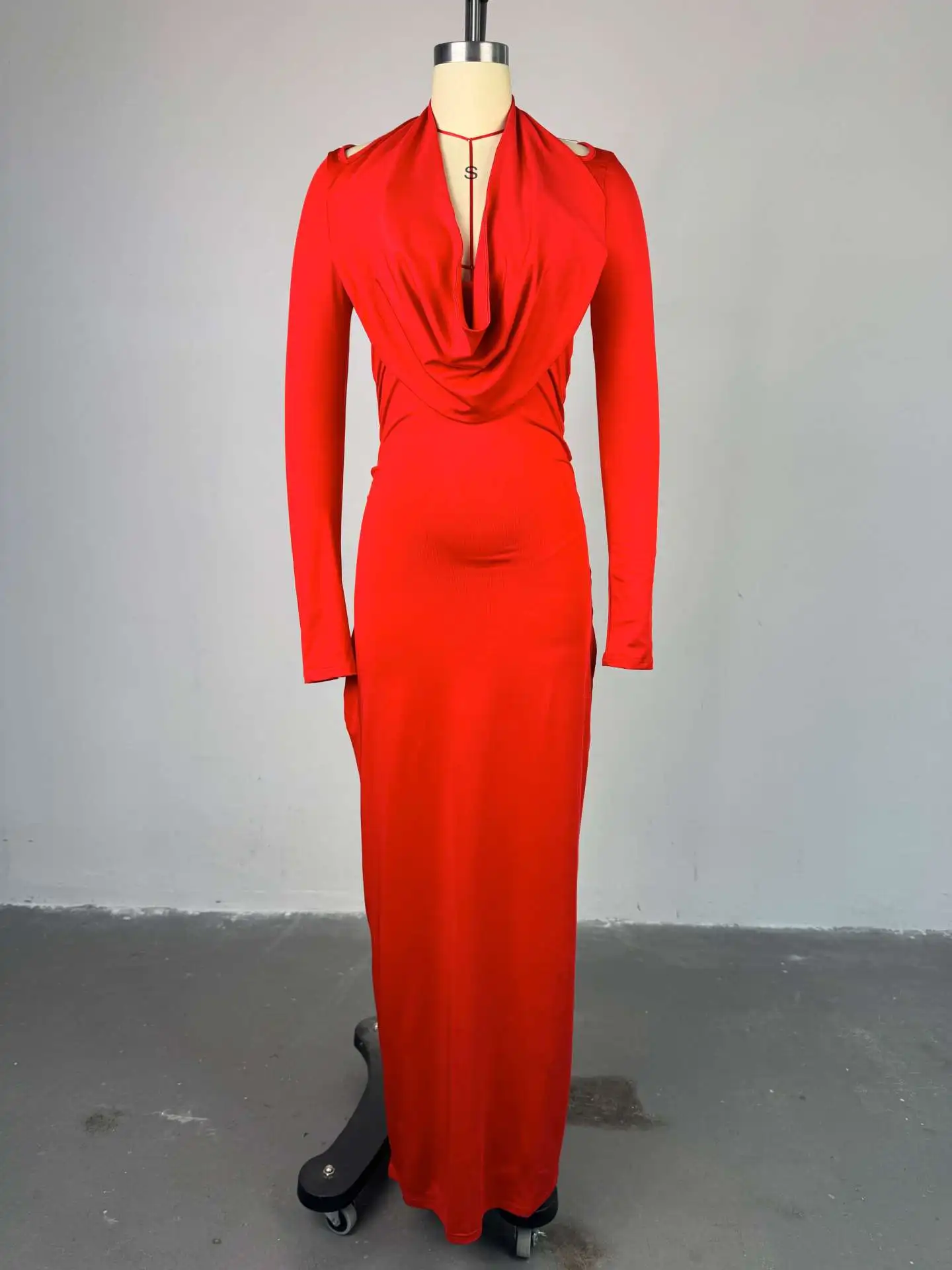 فستان عيد ميلاد نسائي تصميم كم طويل فساتين الحفلات المسائية موضة القطن ثوب زفاف أنيق بالإضافة إلى حجم نادي أحمر فيستدو