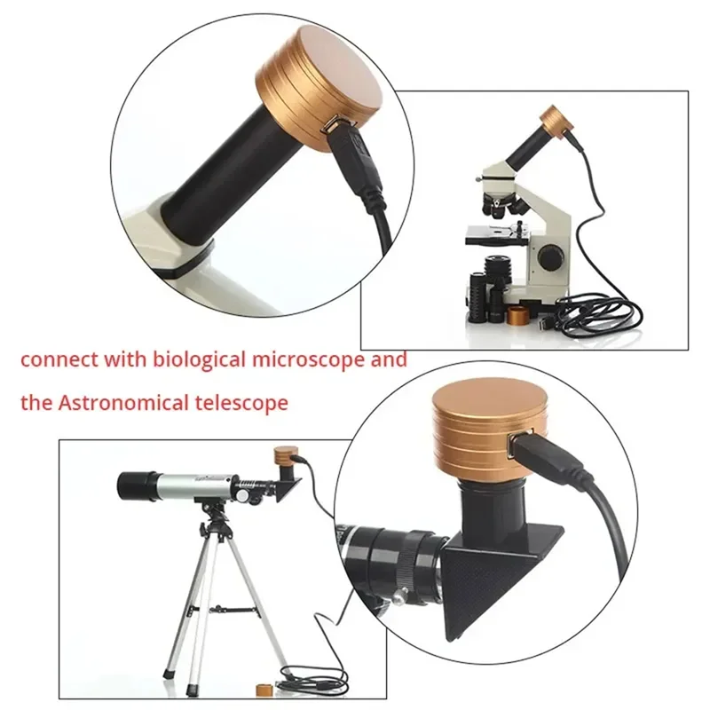 كاميرا العدسة الرقمية عدسة إلكترونية عالية الدقة للتلسكوب الفلكي المجهر التصوير الفوتوغرافي 300 ميجابكسل #6