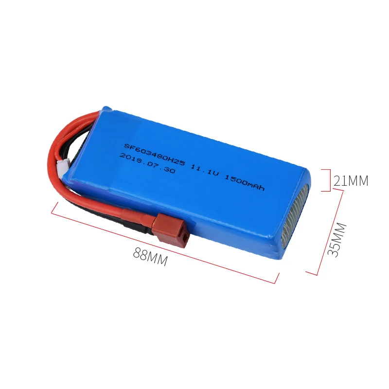 1 / 2/5 pz 3S 11.1V 1500mAh 25C batteria LiPo 3S batteria ricaricabile Lipo per WLtoys V950 RC elicottero RC giocattoli auto aereo