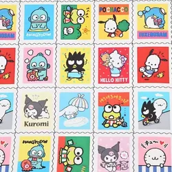 Oxford Fabric Sanrio Family Cartoon Cute Picture Theme Fabric Sewing Material for Tablecloth Backpack Handmade Baby Fabric