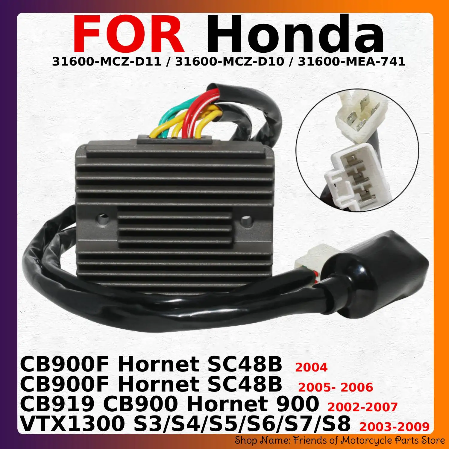 Rectifier Voltage Regulator For Honda CB919 CB900 CB900F Hornet 900 SC48B VTX1300 S3/S4/S5/S6/S7/S8 For Aprilia Mana 850 GT850