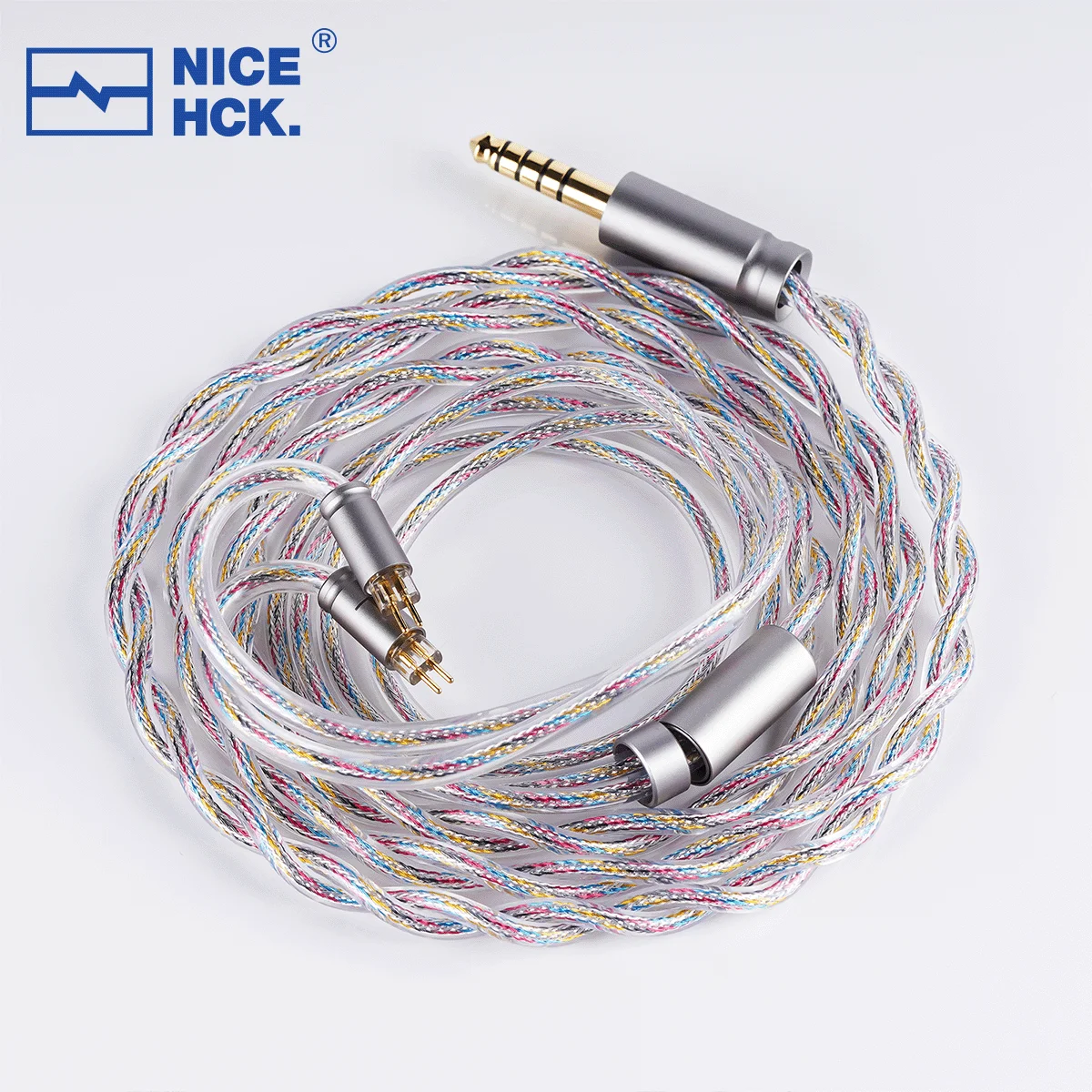 NICEHCK ColorXYZ IEM Ersatzkabel Furukawa Kupfer Silberlegierung + Zink-Kupferlegierungsdraht 2Pin/QDC für Rockies NX8 Monarch MK4 IEM