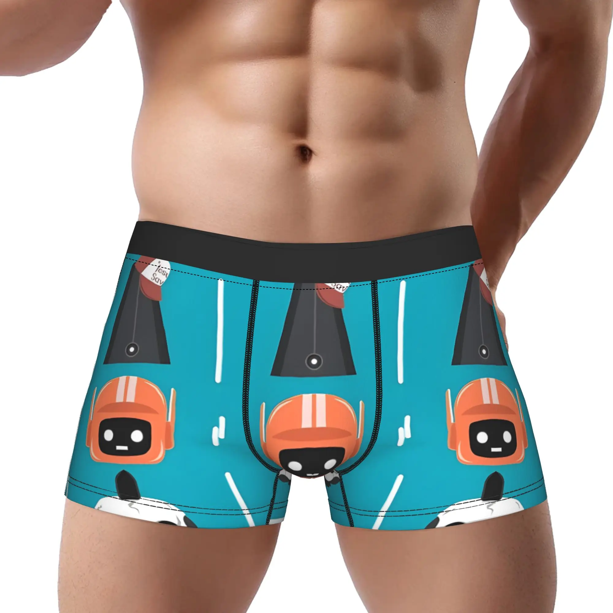 lLove Death Robots Three Robots lLove Death and Robots Underpants Breathbale Panties Men's Underwear Print Shorts Boxer Briefs