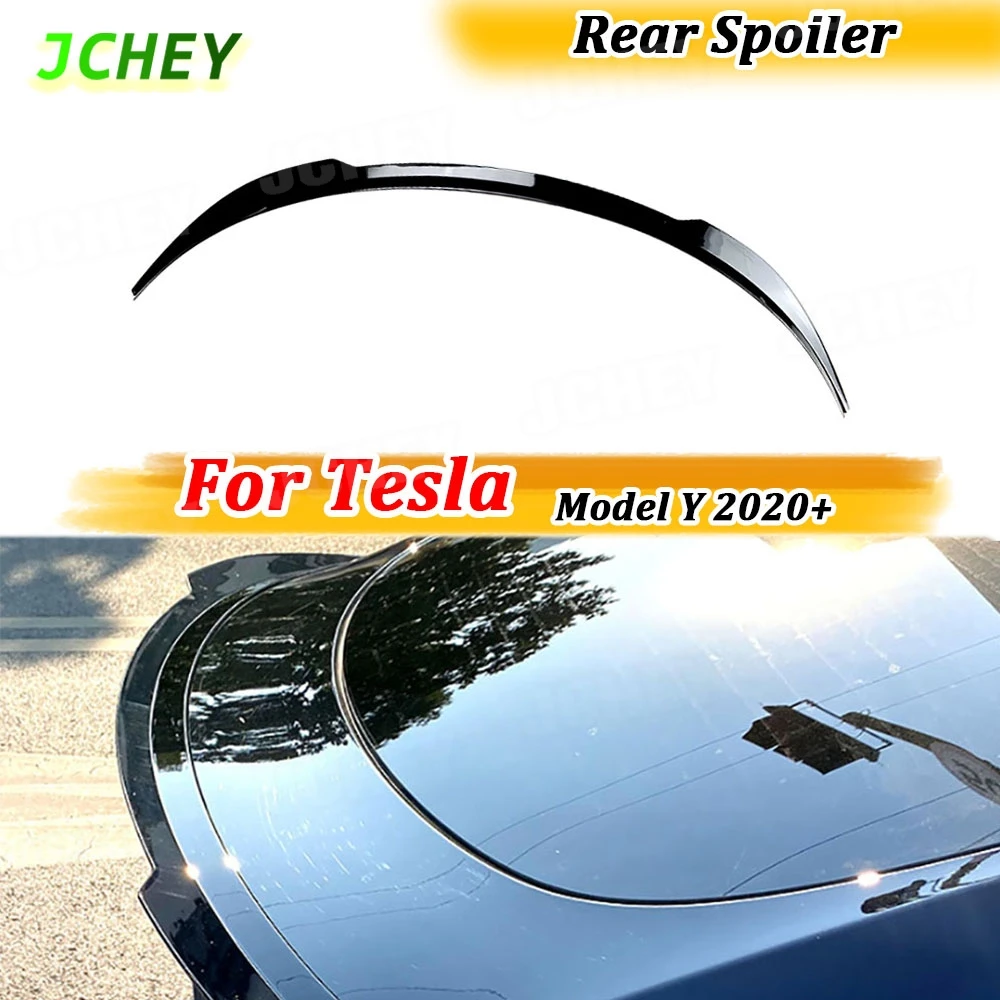 

JCHEY ABS автомобильный задний спойлер багажника, комплекты кузова для Tesla Model Y 2020+, задний спойлер багажника, крыло, автомобильные аксессуары
