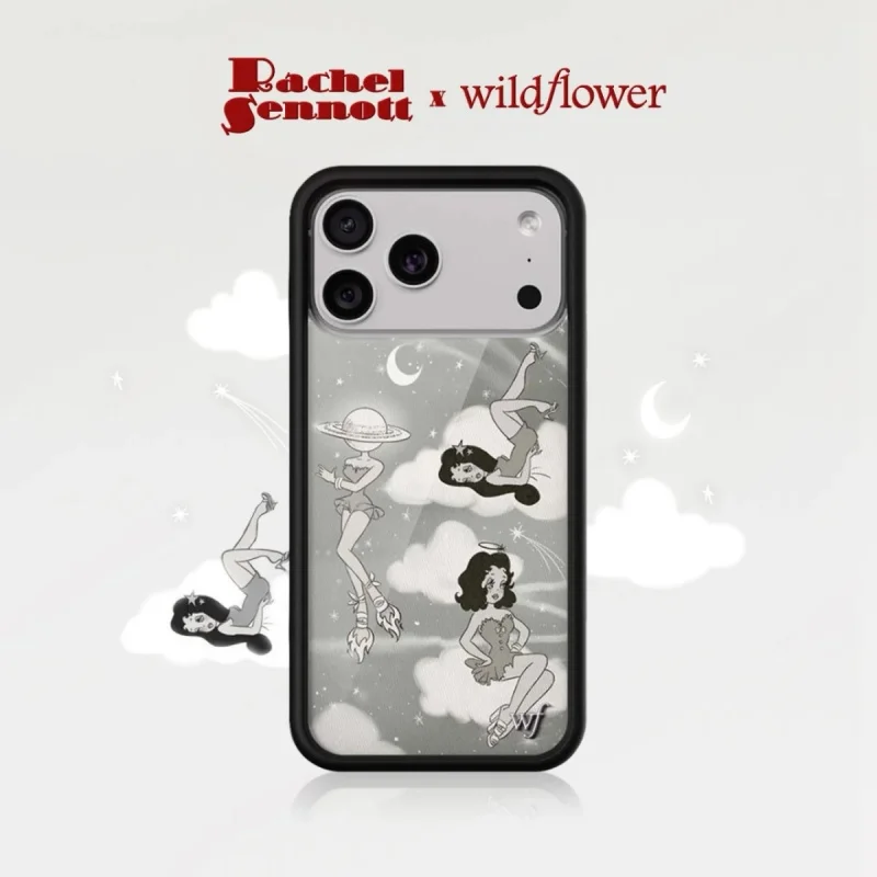 Wildflower ins Girl Rachel Sennot Handyhülle für iPhone 17ProMax 12 13 14 15 16 17 Pro Max Plus Air Hübsche stoßfeste Schutzhülle