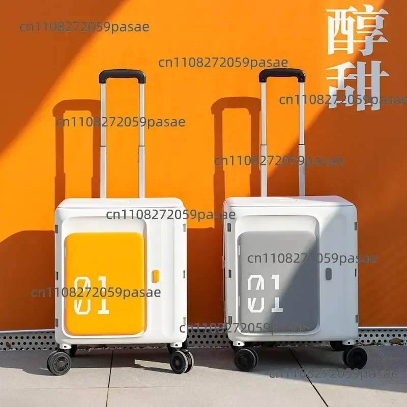 Large Capacity Folding Pull Rod Storage Box With Wheels Double Opening Thickened Plastic Household Storage Container