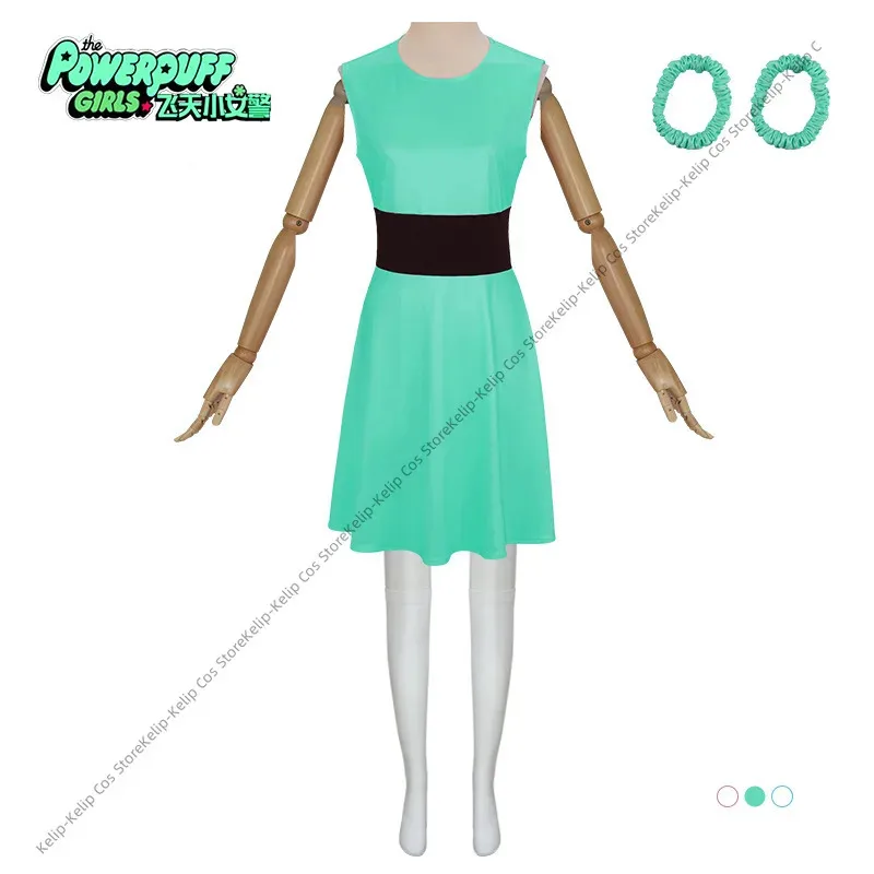 Women Powerpuff Cosplay Girls Costume Dress Set Blossom Buttercup Bubbles Costume Dress With Belt Set Halloween Fancy Dress - AliExpress 200000532 Women Powerpuff Cosplay Girls Costume Dress Set Blossom Buttercup Bubbles Costume Dress With Belt Set Halloween Fancy Dress - AliExpress 200000532