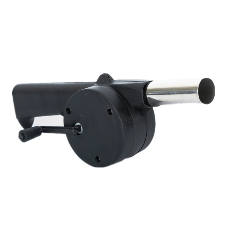 Hand Crank BBQ Fan Charcoal Blower Portable Barbecue Air Blower with Manual Handle Grill Barbecue Cooking Tool Durable