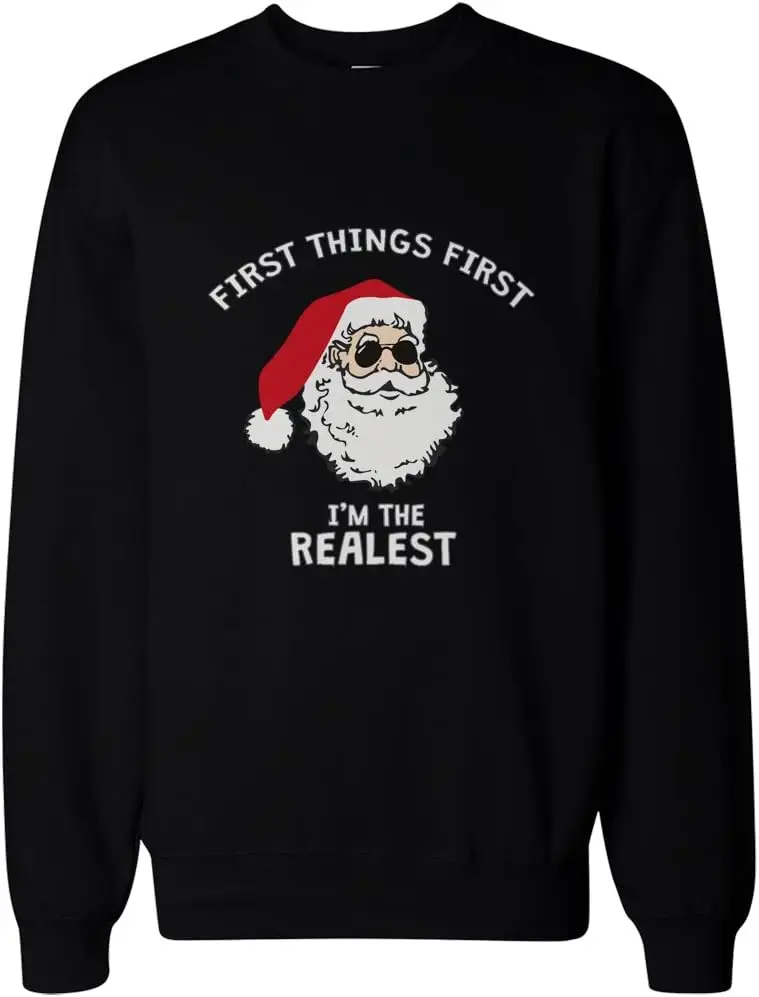 سانتا سترة مضحك عيد الميلاد هوديس سانتا كلوز البلوز الحرارية قميص الجرافيك البلوز النساء ملابس رجل الملابس البلوز