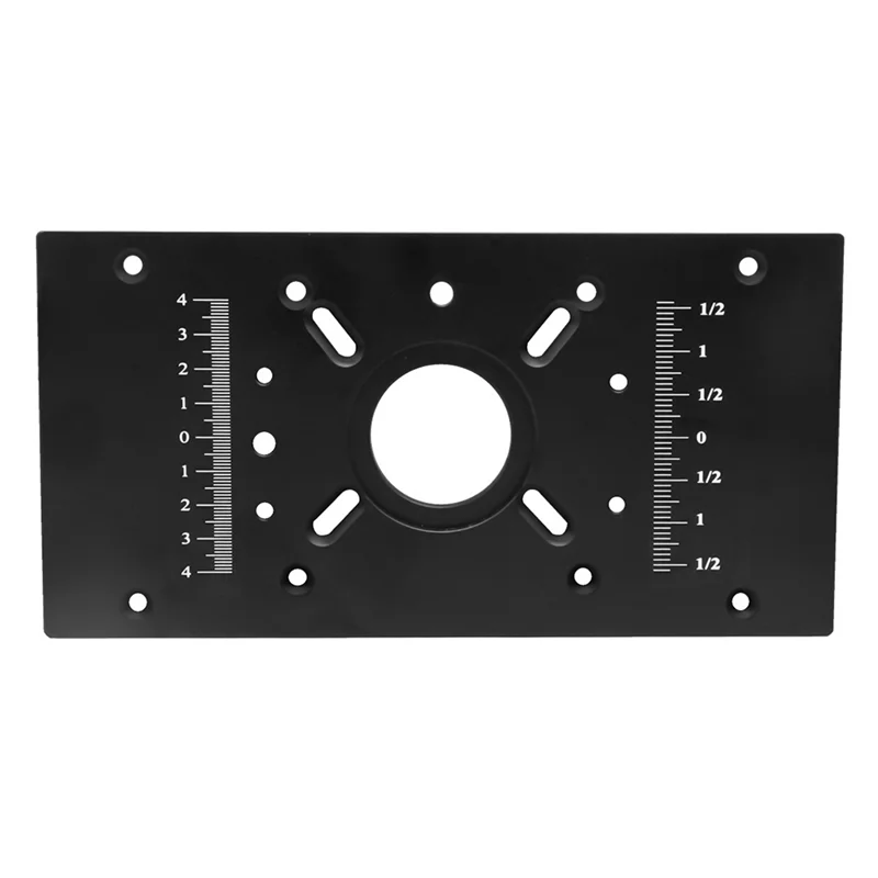 Router Table Insert Plate Router Lift Kit - Woodworking Router Lift Flip Plate for 65mm Motor Trimming Machine-Black