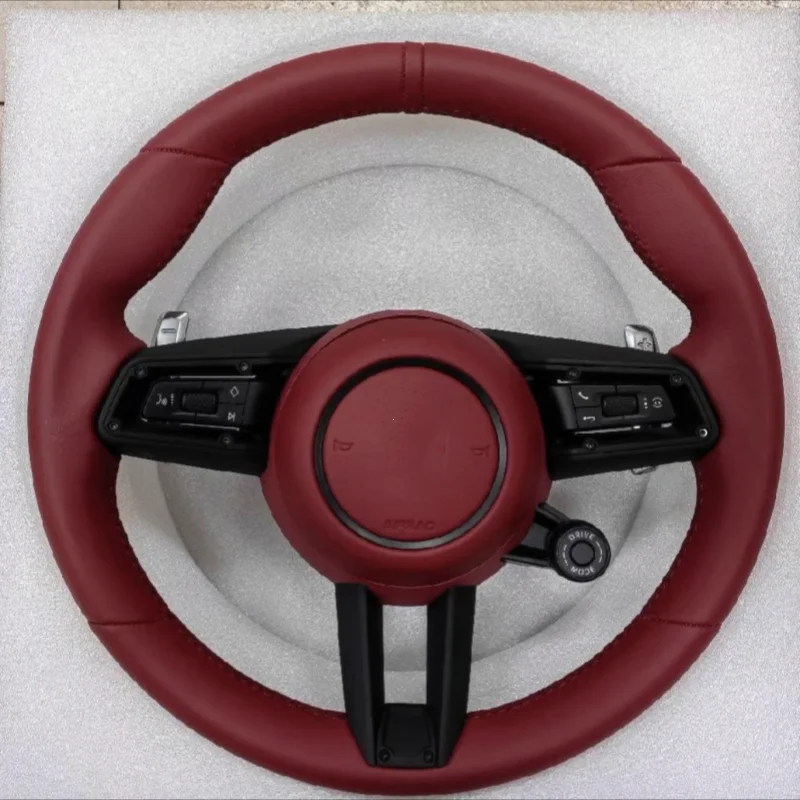 

For Leather Steering Wheel Upgrade For Porsche Panamera Macan Cayenne Cayman 918 911 718 970 971 958 Customized Steering Wheel