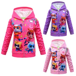 SuperKitties Clothes Kids Autumn Winter Jacket Baby Girls Hooded Coats Teen Boys Zipper Outerwear Children Casual Sports Jackets