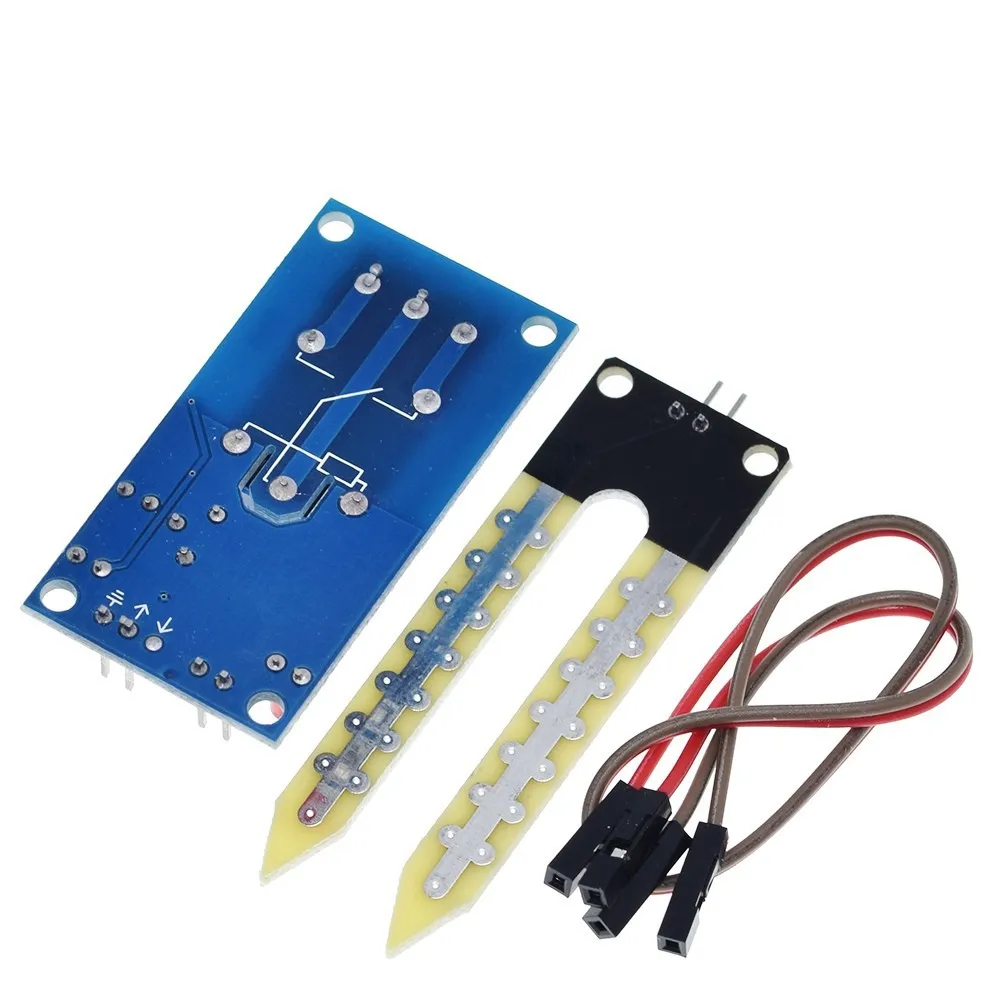 12V soil moisture sensor relay control module lower than humidity start switch automatic watering