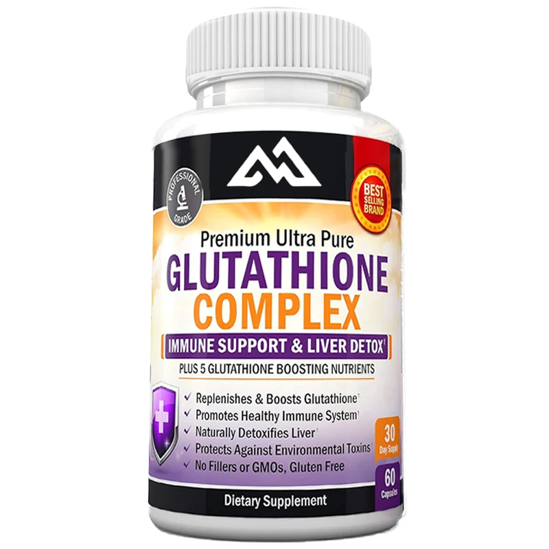 

Glutathione supplementation,liver detoxification,quercetin,vitamin C,milk thistle,immune health, 60 capsules vegetarian capsules