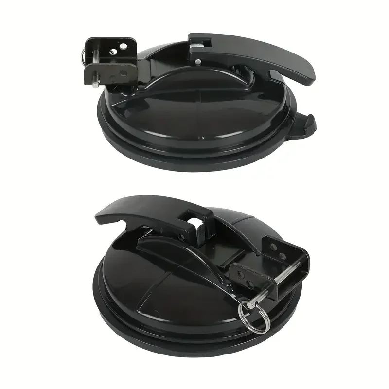 

1 Pair RV Awning Leg Foot Bracket Deformation Proof Awning Holder Sucker Cup Black/White Outdoor Camping Tarp Accessory