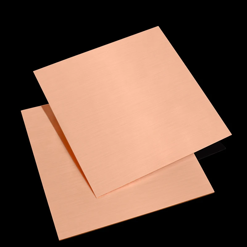 1~4pc Thickness: 1.5mm 2mm 2.5mm 3mm Width: 10~300mm T2 Copper Plate Pure Copper Sheet Metal Sheet