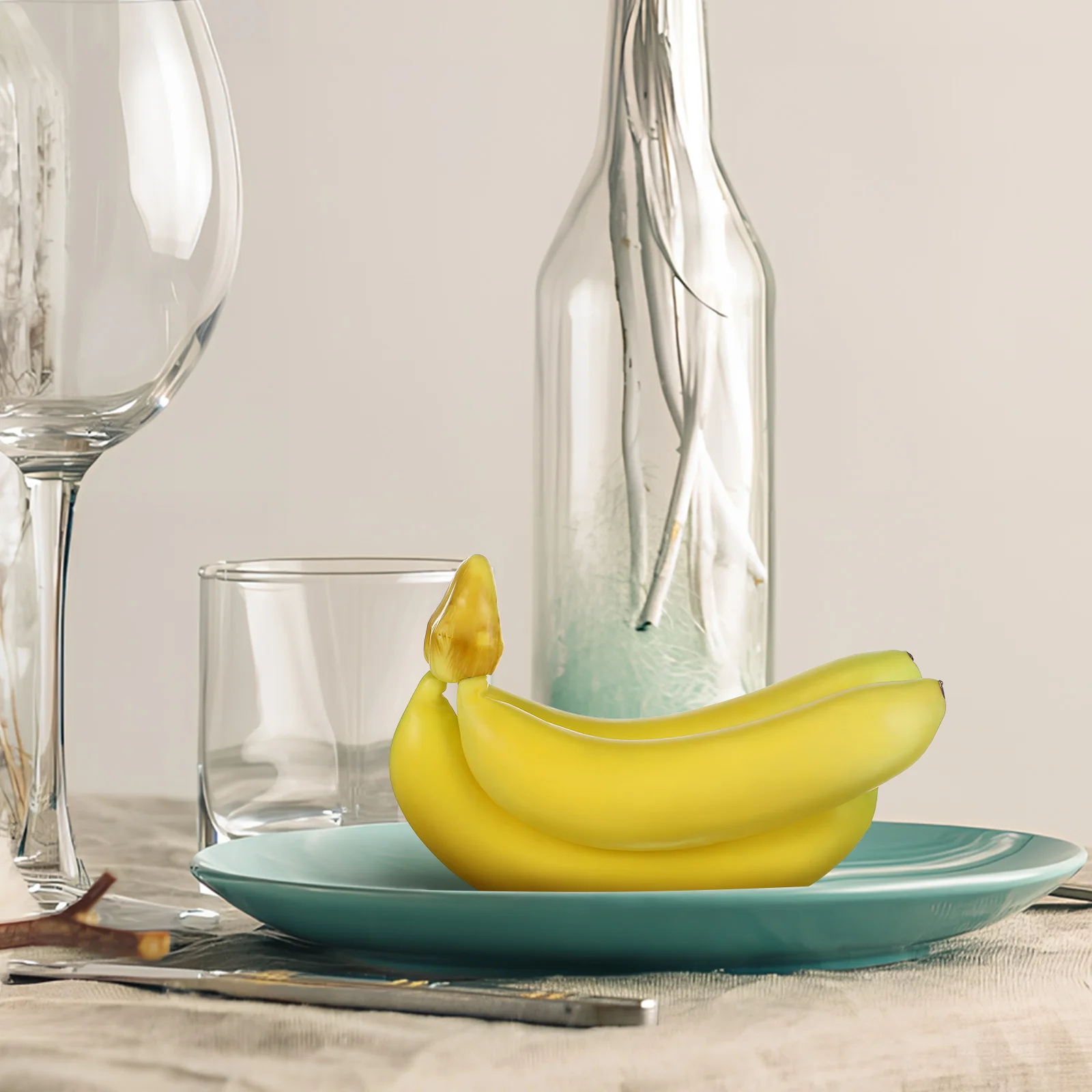 Spiedini di Banana puntelli di tiro di simulazione banane di frutta finta prodotti freschi modelli di schiuma