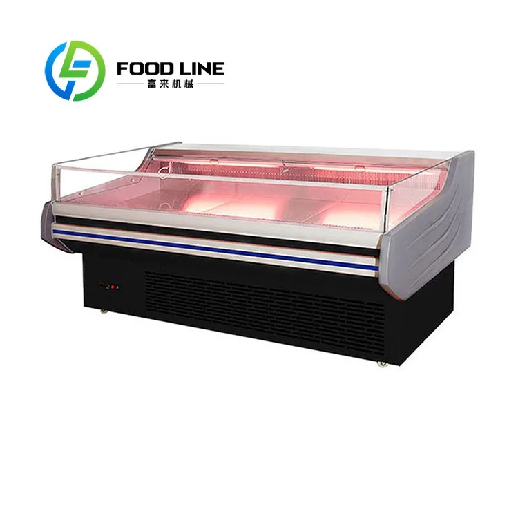 Commercial Deli Meat Display Fridge Supermarket Refrigerator Deli Case Meat Cooler Display Counter Chiller Refrigerator