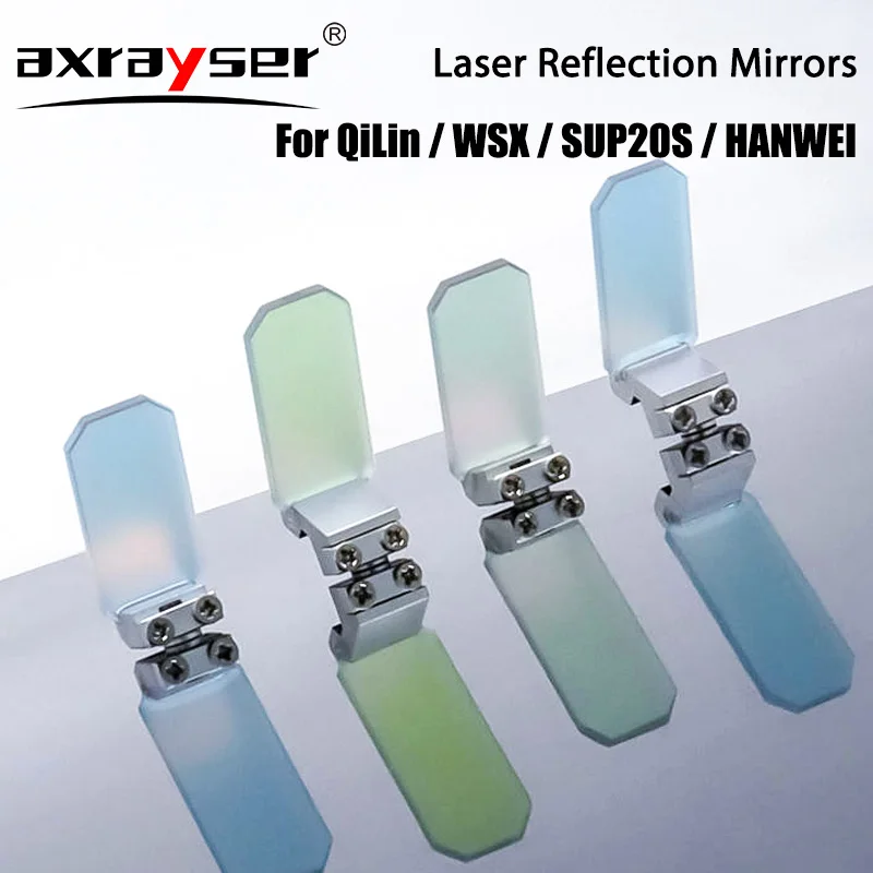 Imagem -05 - Espelhos Refletores com Suporte Laser Portáteis Wsx Sup Qilin Hanwei Soldador Cabeça de Corte Colimação Lente Reflexiva com Suporte 30x14x2 mm