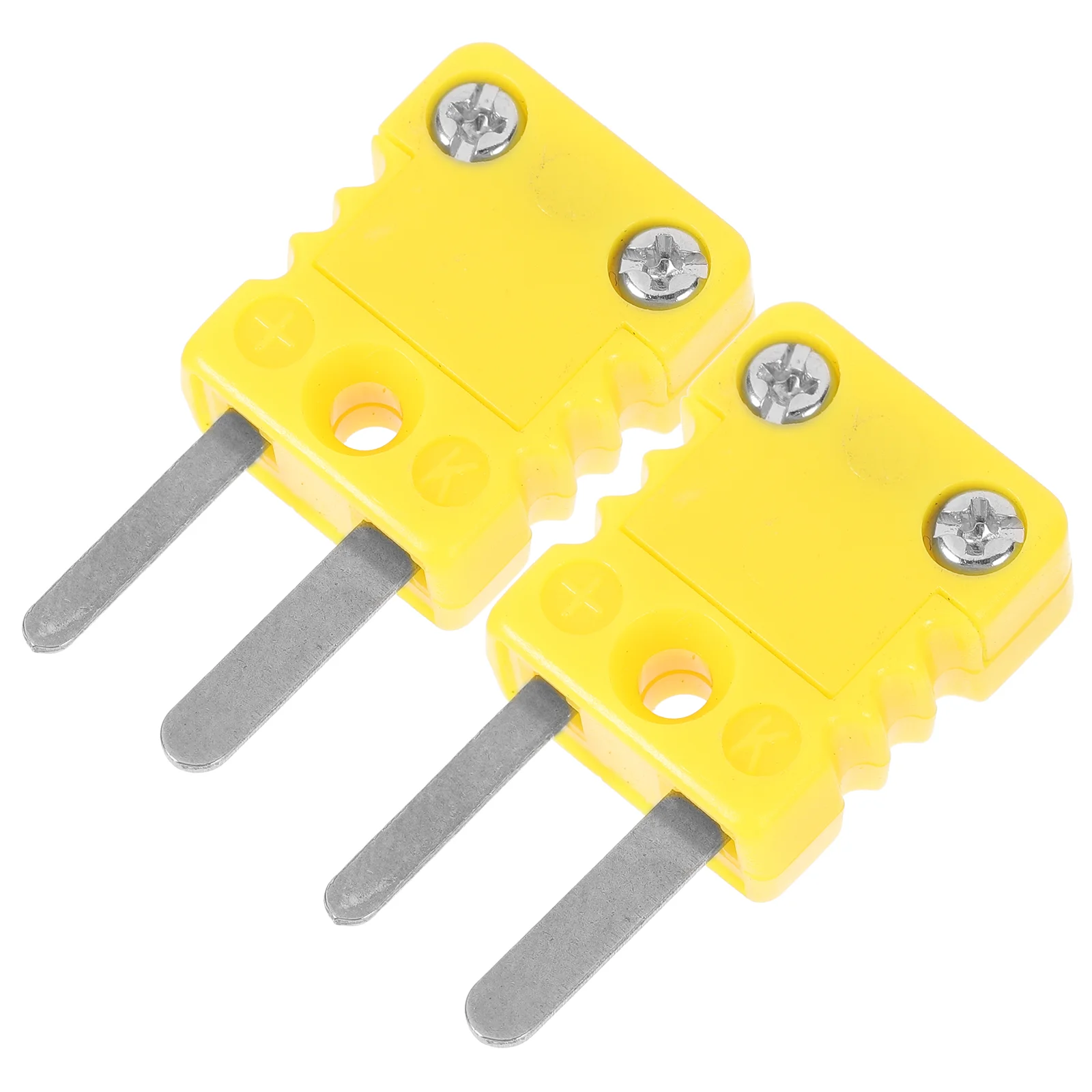 2 uds adaptador de enchufe de termopar enchufes conector de Cable tipo K Cable de junta de plástico tipo K