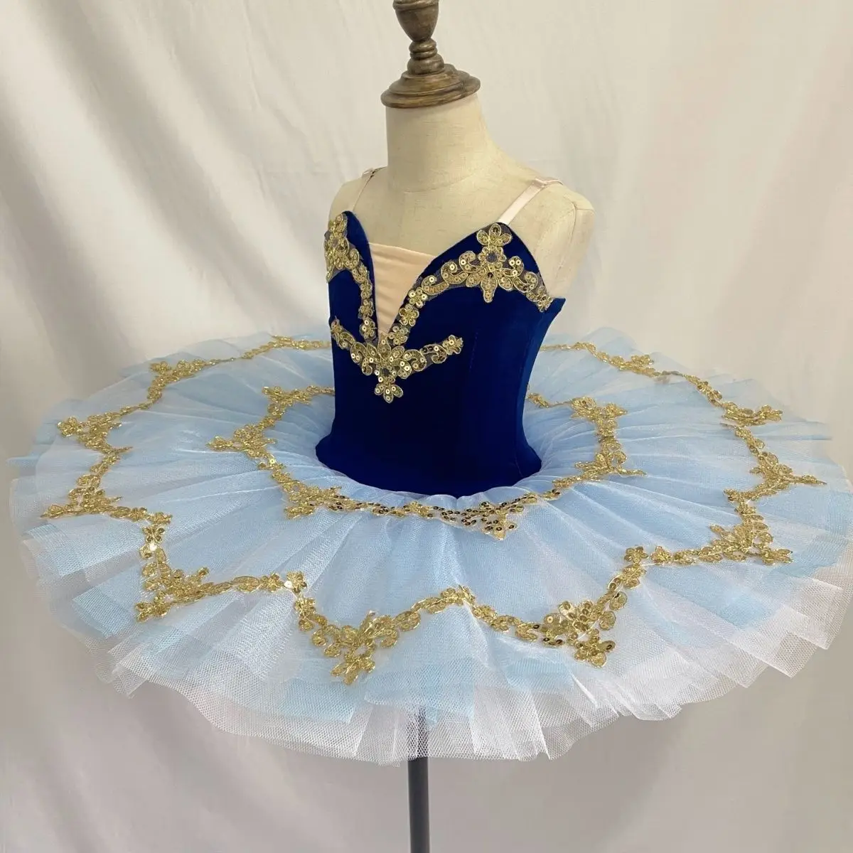 Disfraces de tutú para niños, falda tutú profesional del lago de los cisnes, trajes de concurso de tutú de Bella Durmiente para niñas