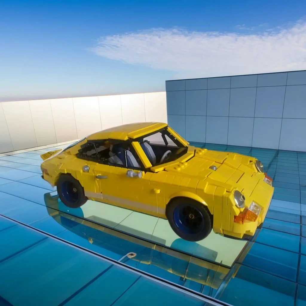

1406 шт. Porschees 911 Singer Edition MOC, классический спортивный автомобиль, образовательное здание, блоки «сделай сам», игрушки на день рождения, подарок