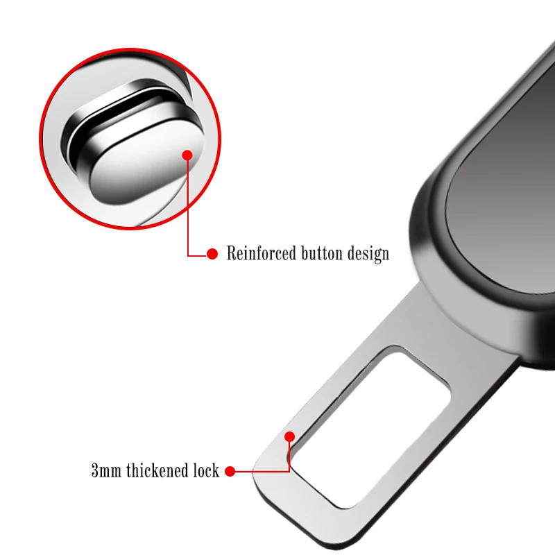 1/2PCS Car Seat Belt Clip Extender Safety Belt Cover Seat Belt Padding For Dongfeng DFM AX7 H30 S30 DFSK SX5 SX6 AX4 P11 - view 5