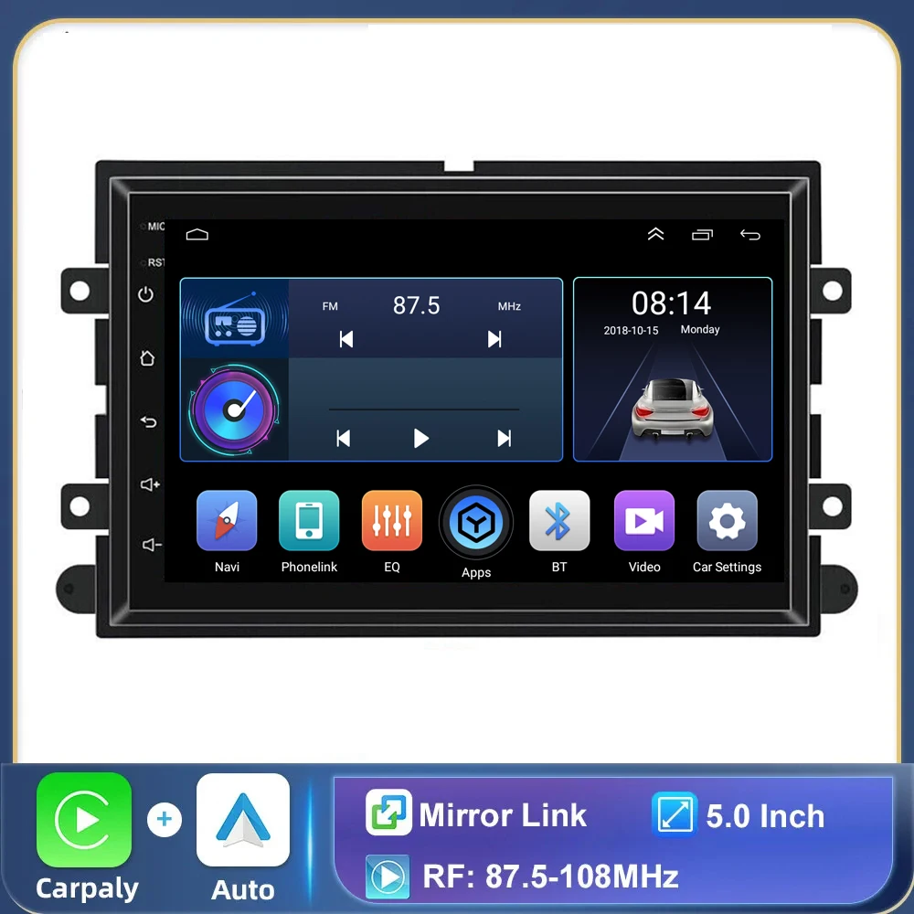 7 polegada android 13 carro player de vídeo rádio navegação gps para ford f150 f250 f350 fusão mustang explorer borda foco auto estéreo