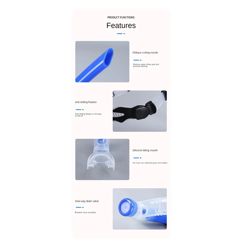 

Обучение плаванию для начинающих, влажная силиконовая дыхательная трубка, бесплатная дорожная подводная дыхательная трубка