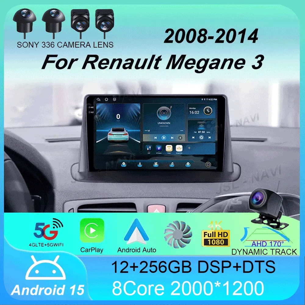 

Car Radio Android 15 Carplay Auto Multimedia Player For Renault Megane 3 Fluence Samsung SM3 2008 - 2014 Stereo 2din Head Unit