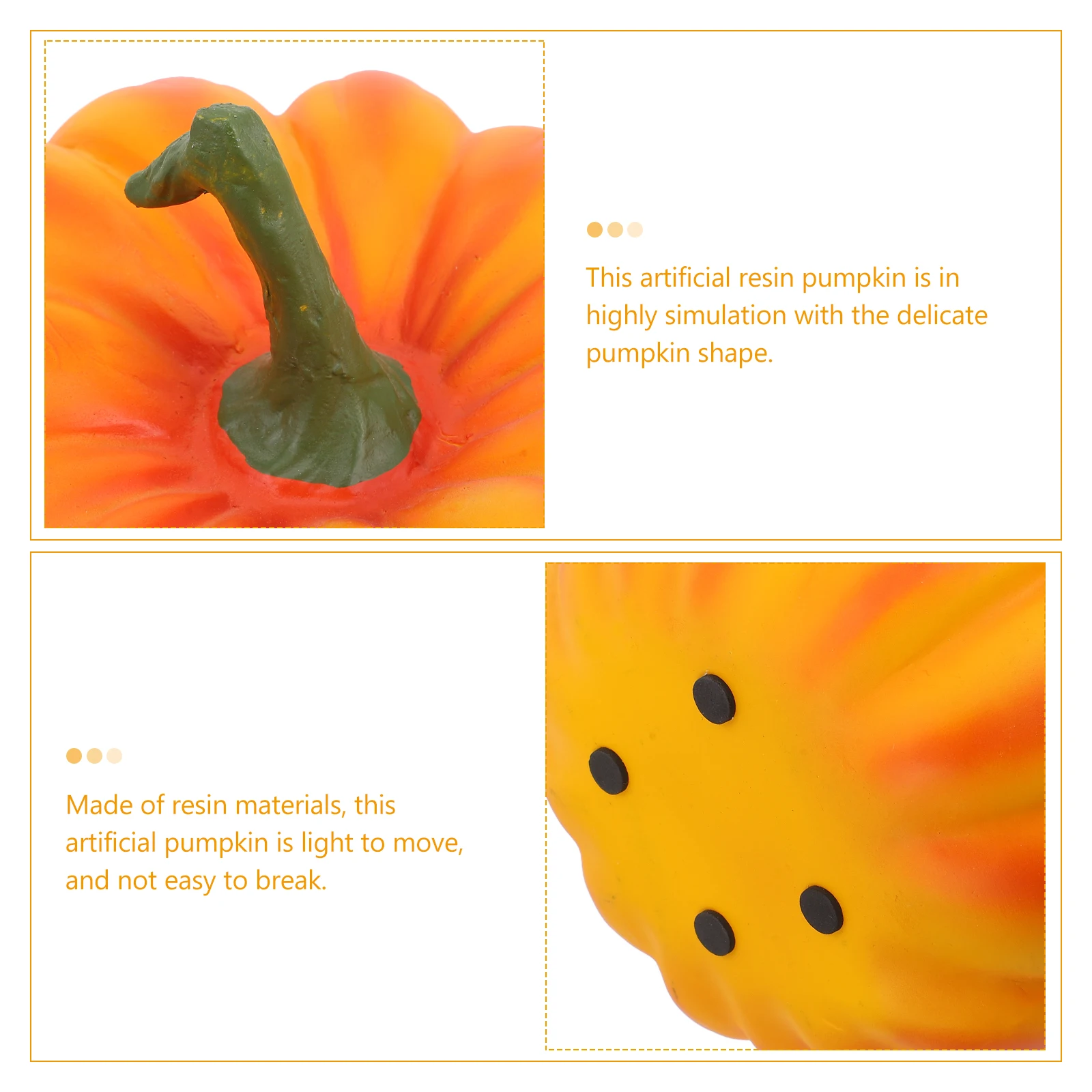 

Simulation Pumpkin Ornaments Artificial Pumpkins Decor Adorn Resin Decoration Toy