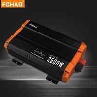 FCHAO Pure Sine Wave Inverter 2500W 12V 24V 48V to 220V 230Vac Power Inverter Car Home Camping RV not contain Remote control Kit