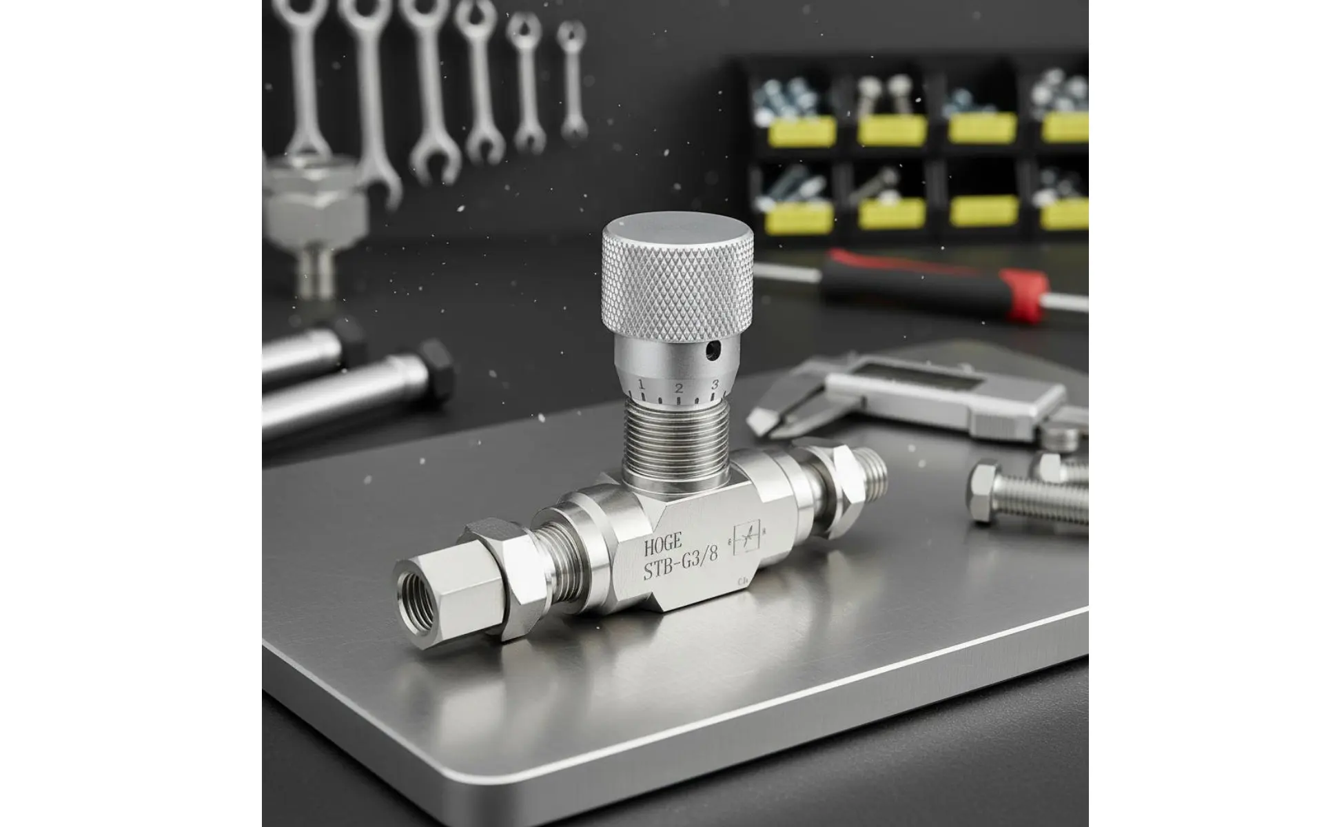 Pneumatic Throttle Valve Long-Lasting in-Line Speed Controller Pneumatic Flow Regulator Corrosion-Resistant Industrial Hardware