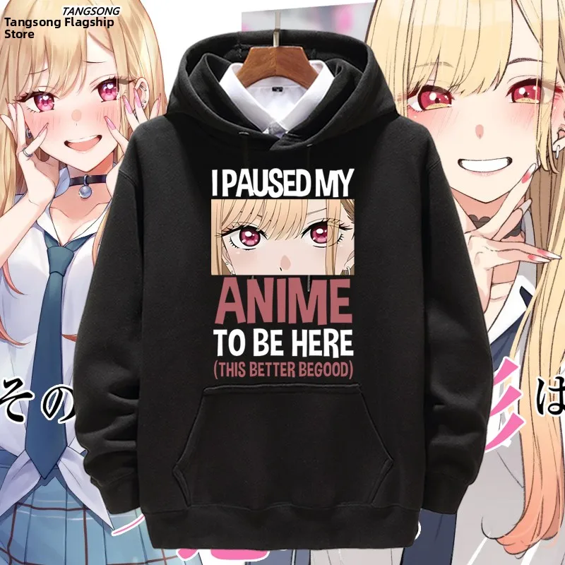 

Повседневная толстовка-худи мужская для косплея с аниме-персонажами, с принтом «Изменение любви», осенне-зимняя, из смесового хлопка и полиэстера, свободного кроя