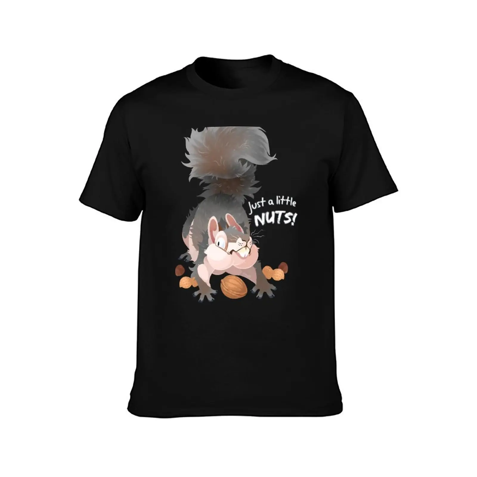 Just a Little NUTS! T-Shirt Athletic Fit Sports Short Sleeve Top T-Shirt