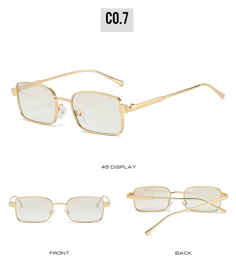 2025, vereinfachte rechteckige Sonnenbrille für Herren und Damen, Y2K-Legierung, Uv400, lässig, modisch, neue Sonnenbrille – Detail 13