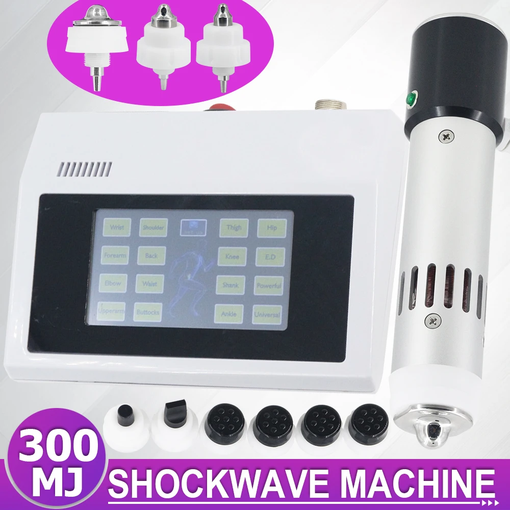 

300MJ Shockwave Therapy Machine For Effective ED Treatment And Shoulder Pain Relief Massage High-Tech Handle Shock Wave Massager