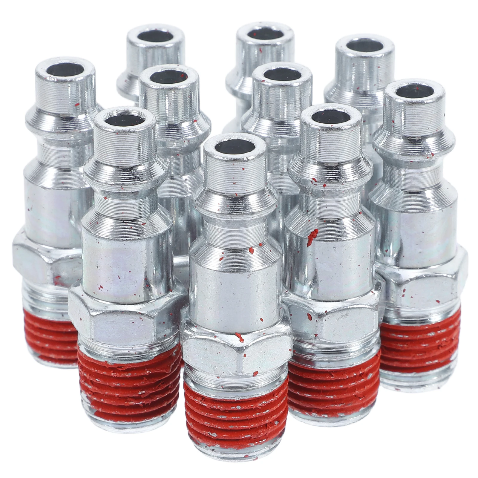 

10 Pcs External Thread Insert NPT Male Plug Air Compressor Fittings Hose Industrial Repair Kit Adapter Parts Pneumatic Tools