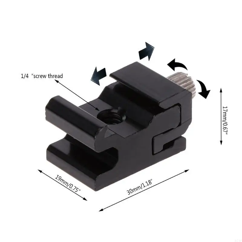 H7JF Hot Shoe Flash Crackte Cracket Stand Mount Mount Adapter Trigger Holder Accomances Accoman