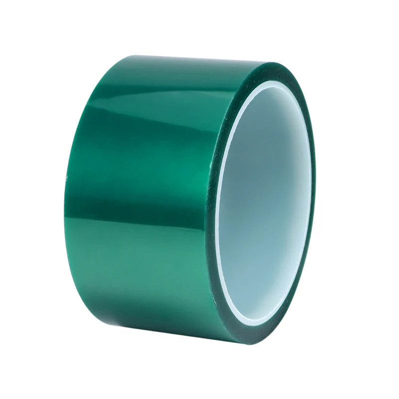 PET Film Tape High Temperature 33m/roll Green 3mm ~ 100mm Heat Resistant PCB Solder SMT Plating Shield Insulation Protection