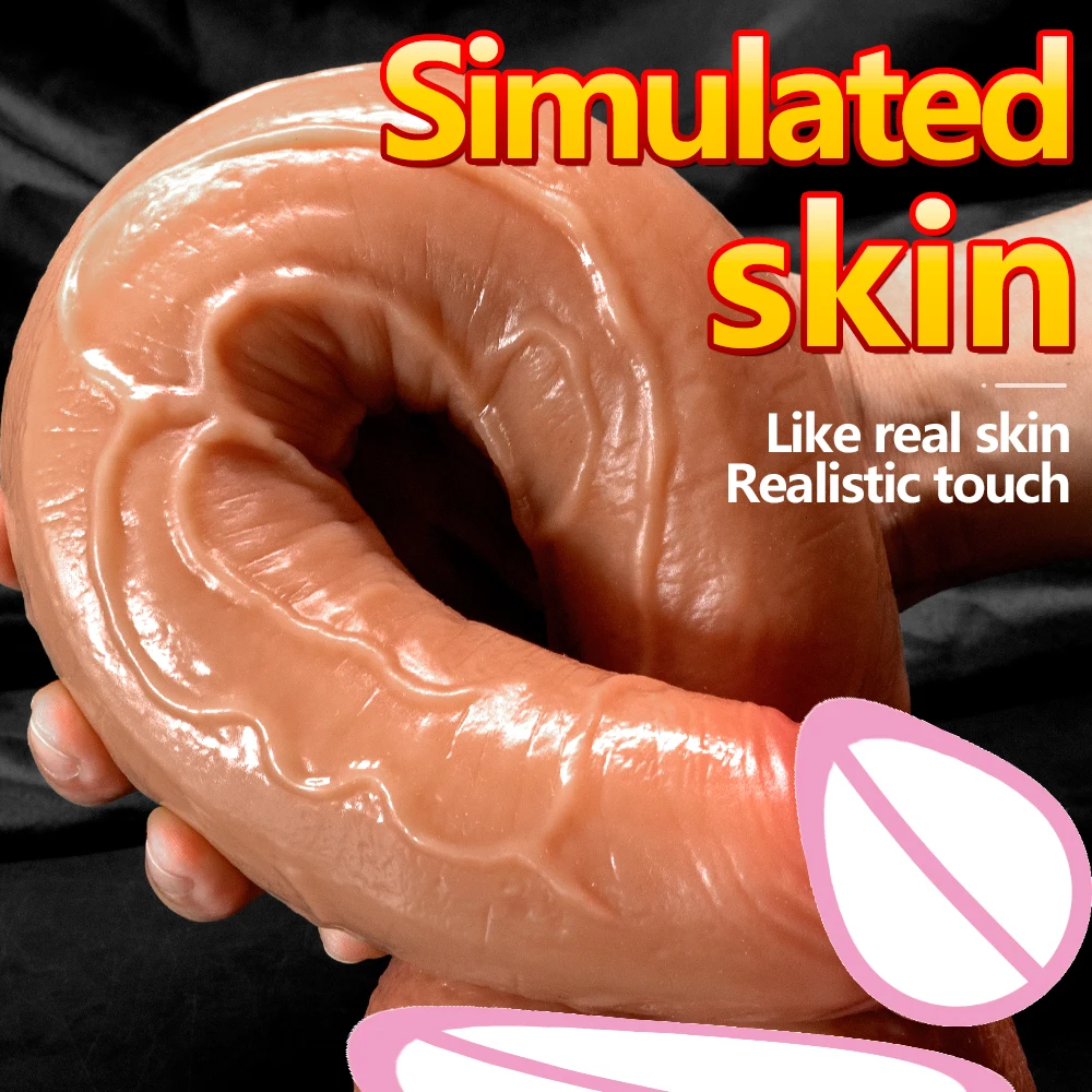 42cm Super Long Medical Silicone Dildo Strong Suction Cup Big Dick Adults Sex Toy For Women Men Masturbator Tool Huge Phallus