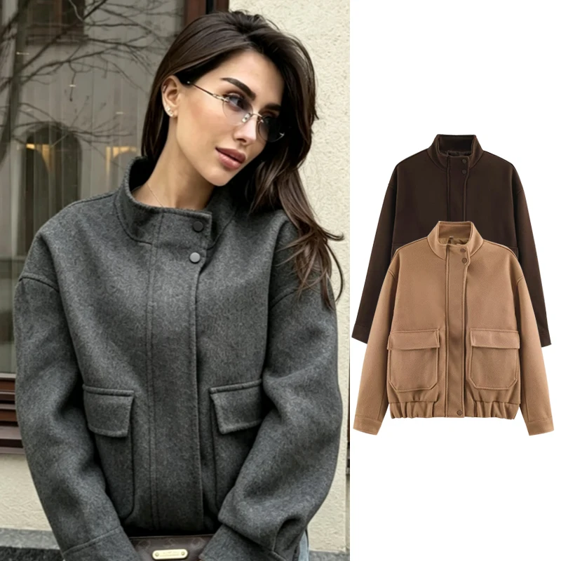 Jackets & Coats Autumn Women's 2026 New Fashion Women Elegant Autumn Warm Loose Coats Unique Leisure Youth Travel Street Jackets