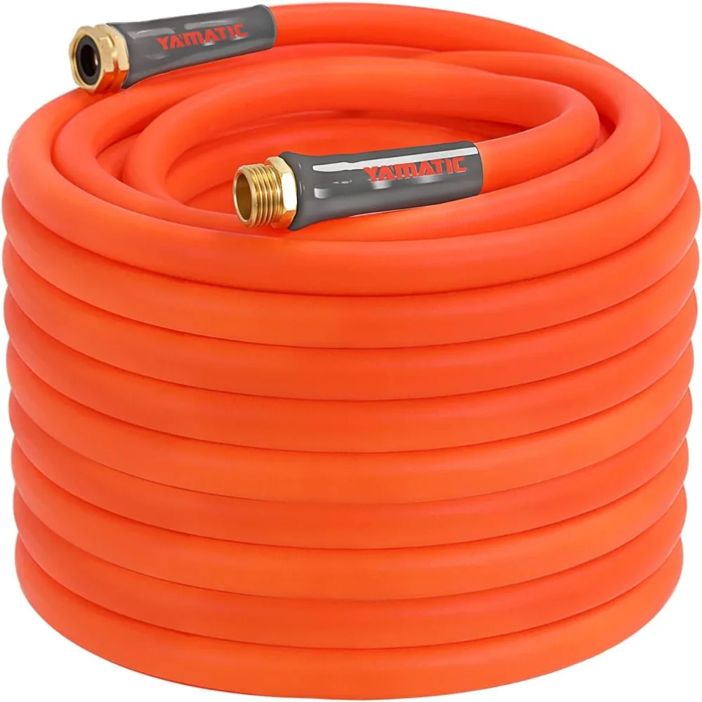 

Heavy Duty Garden Hose 5/8 in x 100 ft, Super Flexible Water Hose, All-weather, Lightweight, Burst 600 PSI