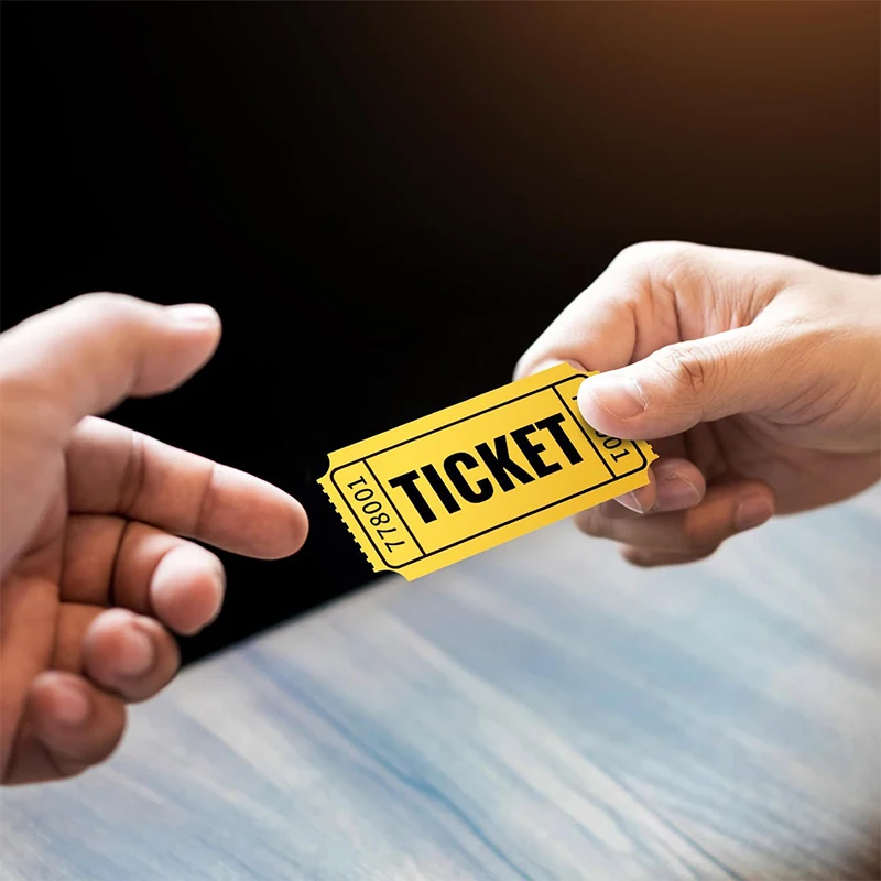 مجموعة مكونة من 1000 تذاكرة سحب مزدوجة ملونة للمسابقات والأحداث وحوافز الفصول الدراسية #6