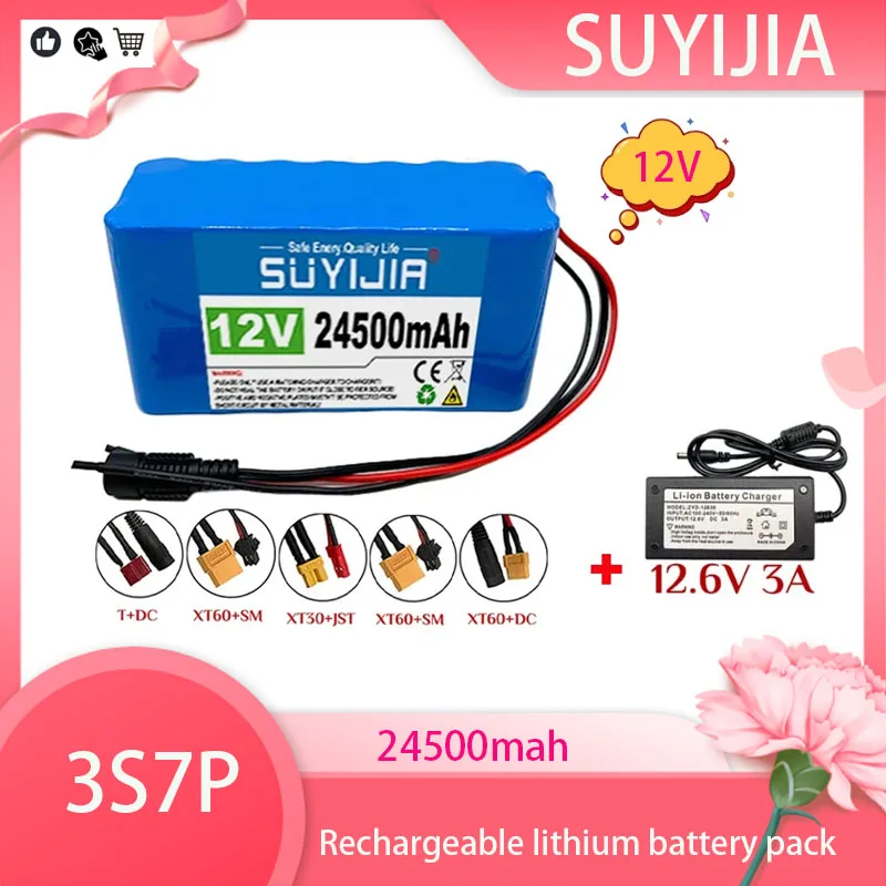 

Brand new 18650 3S7P lithium battery pack 24500mah 12V built-in smart BMS for electric bicycle unicycle scooter wheelchair