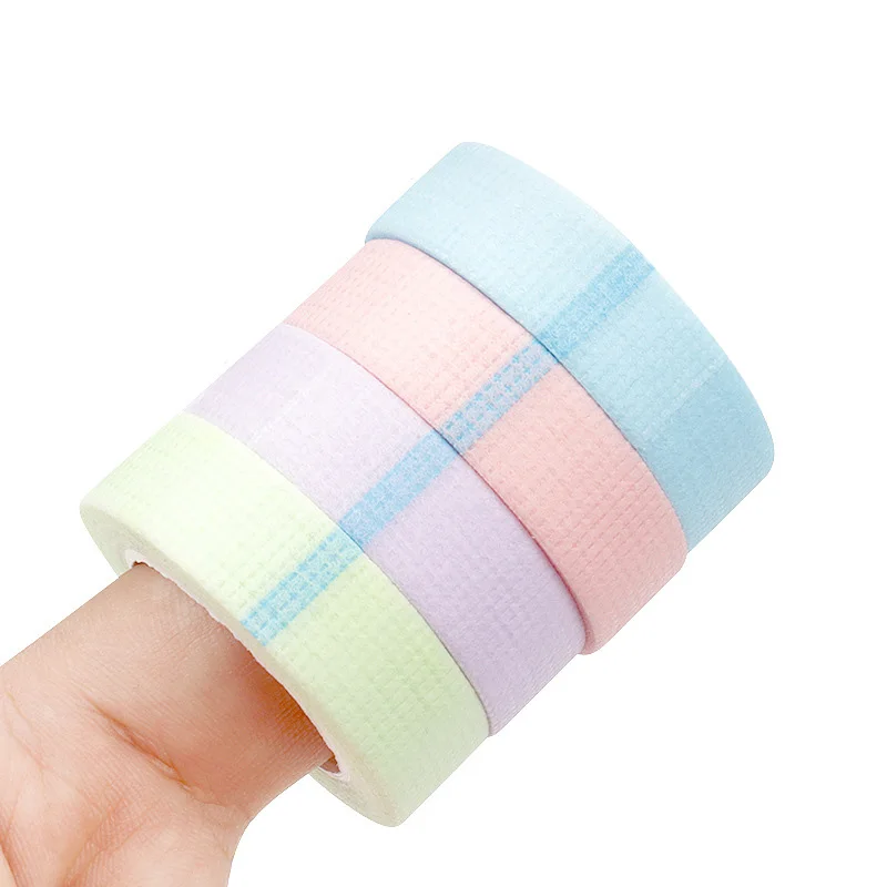 Eyelash Tape 5 Rolls Breathable Non-woven Cloth Adhesive Tape for Hand Eye Stickers Eyelash Extension Makeup Tools Lashes Patch