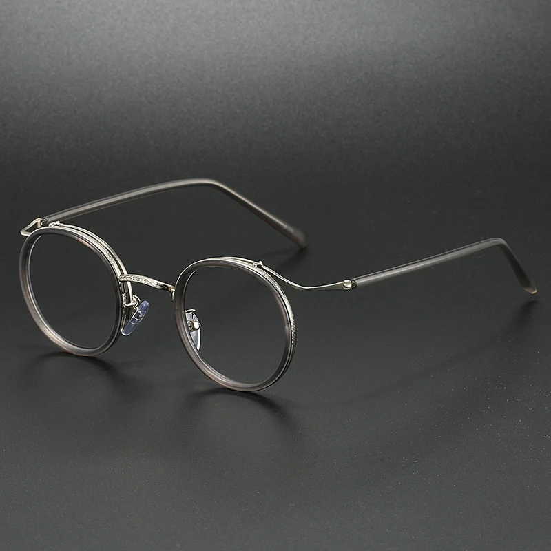 KOCOLIOR New Retro Brand Design Anti Blue Light Reading Glasses for Men and Women Fashion Korean Round Frame Presbyopic Glasses