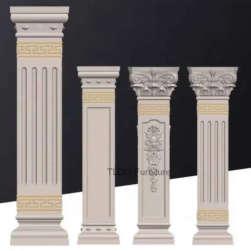 for Thickened Plastic Building Roman Column Fence Mold European Square Villa Gates Garden Cement Square Column Molds Column Mold
