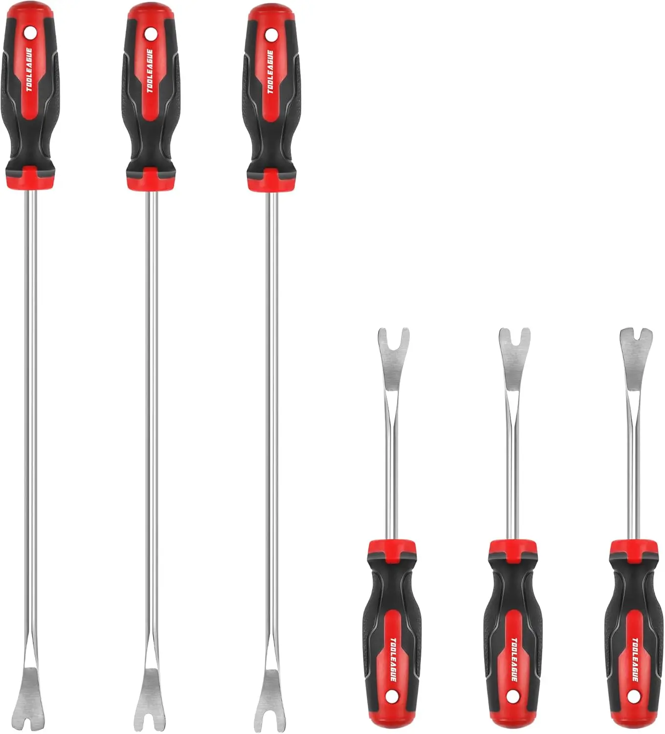 

6Pcs Heavy Duty Trim Removal Tool,Upholstery Trim Panel Removal Tool Set,Fastener Remover Kit for Car Vehicle